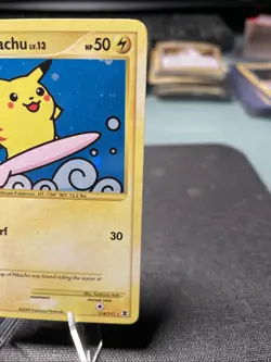 [LP]Pokemon TCG Surfing Pikachu 114/111 Rising Rivals 2009 Holo Secret Rare - Image 3