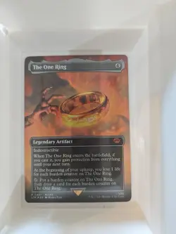 Magic: The Gathering Lord of the Rings the One Ring Borderless Foil Card - Image 1