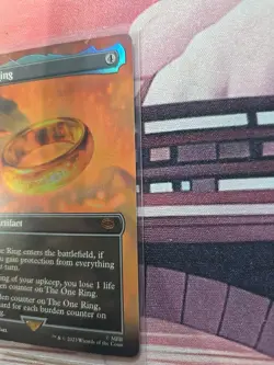 Magic: The Gathering Lord of the Rings the One Ring Borderless Foil Card - Image 4