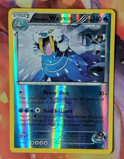 Team Aqua’s Walrein 5/34 Reverse Holo MP Double Crisis 2015 Pokemon Card - Image 1
