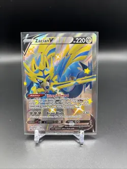 Pokemon TCG Zacian v SWSH Black Star Promos Holo Card SWSH292 - Image 1