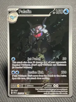 Palafin (Shiny) Paldean Fates 225/091 Illustration Rare Pokemon Card NM - Image 1