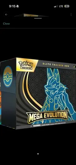 Pokemon Trading Card Game Mega Evolution Elite Trainer Box Lucario - Image 1