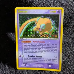 Deoxys 18/107 Defense Forme EX Deoxys Pokemon Card Reverse Holo Foil Rare HP - Image 1
