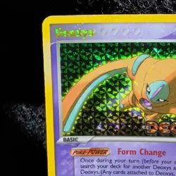 Deoxys 18/107 Defense Forme EX Deoxys Pokemon Card Reverse Holo Foil Rare HP - Image 2