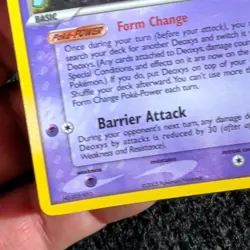 Deoxys 18/107 Defense Forme EX Deoxys Pokemon Card Reverse Holo Foil Rare HP - Image 4