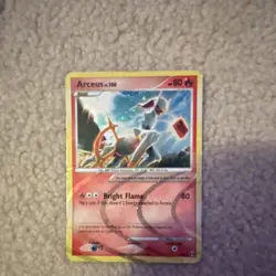 Pokemon Arceus LV.100 Holo Card AR3 80 HP English Pokemon TCG Legendary - Image 1