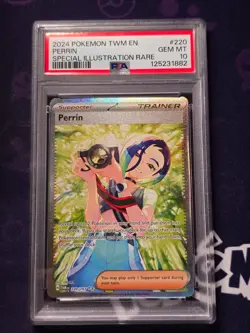 Pokemon Perrin 220/167 Special Illustration Rare Twilight Masquerade Card PSA 10 - Image 1