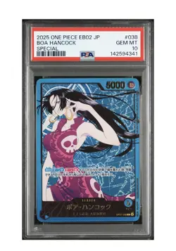 PSA 10 Boa Hancock L-SPC OP07-038 2025 One Piece Card EB02 GEM MT Japanese - Image 1