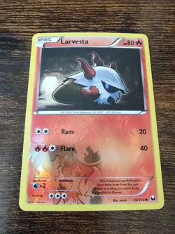 Larvesta 20/108 Dark Explorers Reverse Holo Pokemon Card NM-MINT - Image 1