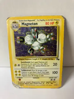 Magneton 11/62 Fossil Holo Rare Pokemon Card WOTC 1999 HP/DMG - Image 1
