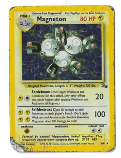 Magneton 11/62 Fossil Holo Rare Pokemon Card WOTC 1999 HP/DMG - Image 3