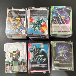 Gundam Card Game Bulk Lot 600 cards from GD003 / 002 / 001 (40 holos) - Image 1