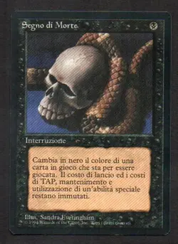 MtG Deathlace Segno di Morte (Foreign Black Bordered) ITA - Image 1