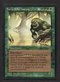 MtG Force of Nature Forza della Natura (Foreign Black Bordered) ITA - Image 1