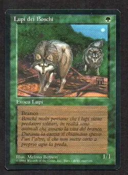 MtG Timber Wolves Lupi dei Boschi (Foreign Black Bordered) ITA - Image 1