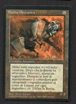 MtG Clockwork Beast Bestia Meccanica (Foreign Black Bordered) ITA - Image 1