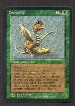 MtG Cockatrice Coccatrice (Foreign Black Bordered) ITA - Image 1
