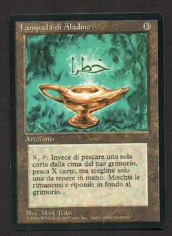 MtG Aladdin's Lamp Lampada di Aladino (Foreign Black Bordered) ITA - Image 1