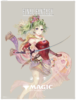 MTG Final Fantasy Foil Art Promo Store Poster Tina (Never Displayed) - Image 2