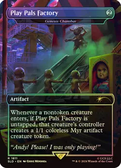 Magic The Gathering MTG GENESIS CHAMBER (PLAY PALS FACTORY) FOIL Secret Lair NM - Image 1