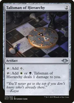 Magic The Gathering MTG TALISMAN OF HIERARCHY Modern Horizons NM Near Mint - Image 1
