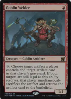 Goblin Welder FOIL M Duel Decks: Elves vs. Inventors 35 MTG - Image 1