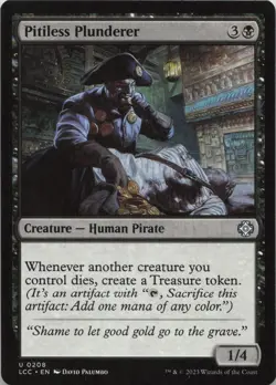 Pitiless Plunderer U Commander: The Lost Caverns of Ixalan 208 NM MTG - Image 1
