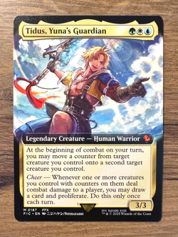Magic MTG Final Fantasy Tidus, Yuna's Guardian #187 *NON-FOIL* Extended Art - Image 1