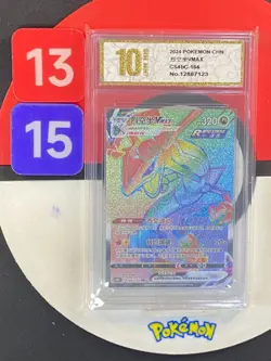 Pokemon TCG S-Chinese Sword&Shield Rayquaza VMAX HR CS4bC 164 Grade10 - Image 1