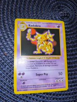 Pokemon TCG Kadabra - Base Set (1st Edition & Shadowless) - 32/102 LP - Image 1