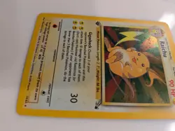 Raichu 14/62 - Holo Rare - 1st Edition Fossil Set - 1999 Pokemon WotC - Image 3