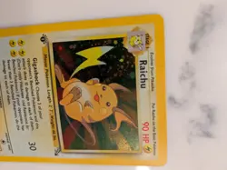 Raichu 14/62 - Holo Rare - 1st Edition Fossil Set - 1999 Pokemon WotC - Image 4