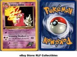 2000 Pokemon, Gym Heroes, #60/132 Sabrina's Slowbro, 1st Edition, Uncommon - Image 1