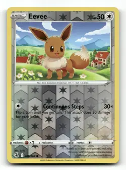 Eevee 205/264 - Fusion Strike Reverse Holo - Pokemon Card NM/M - Image 1