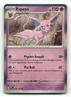 Espeon 033/131 - Prismatic Evolutions Holo - Pokemon Card NM/M - Image 1