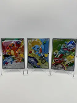 Pokemon First Partner Illustration Kanto Starter Set 037, 038, 039 Englisch (EN) - Image 1