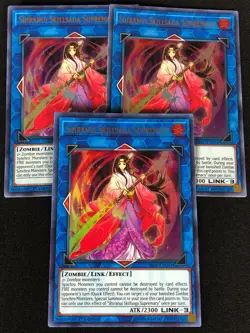 YUGIOH SHIRANUI SKILLSAGA SUPREMACY SAST-EN054 1ST ULTRA X3 (NM) - Image 1