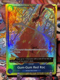 GUM GUM RED ROC - One Piece OP04-056 - AA Alt Art Rare R - PRB01 - Image 1