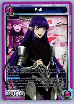 Union Arena Solo Leveling - Esil SR Super Rare SLG-1-008 - Image 1