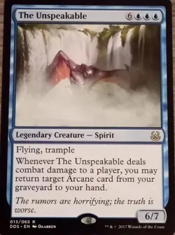 The Unspeakable #013/065 MTG Duel Decks: Mind vs Might Rare Lightly Played - Image 1