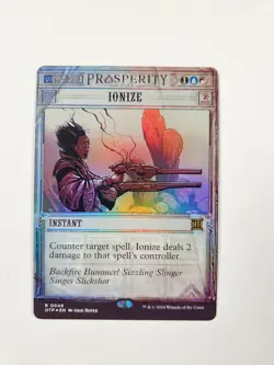 Ionize #49 Foil Rare MTG 2024 Outlaws of Thunder Junction: Breaking News - Image 1