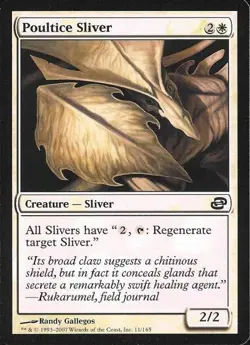 Poultice Sliver -Foil Medium Play MTG Planar Chaos - Image 1