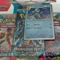 Pokemon Scarlet & Violet Paradox Rift: 3 Pack Blister Arctibax - Image 2