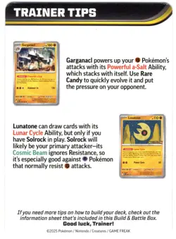 Mega Kangaskhan Trainer Tip Card- Mega Evolution - Pokemon MEG Lunatone LP - Image 2