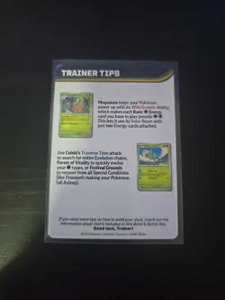 Mega Lucario Trainer Tips Card - Pokemon TCG Mega Evolution - NM - Image 2