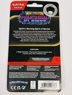 Pokemon TCG Mega Evolution Phantasmal Flames Booster Pack Card Coin + Holo Promo - Image 4