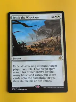 Settle the Wreckage. Ixalan. Rare Instant Magic the Gathering Card. - Image 1