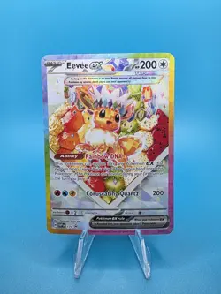 Eevee ex SVP 174 Tera Black Star Promo Holo Prismatic Evolutions Pokemon Card - Image 1