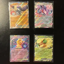 Pokemon TCG EX Foil Lot Great Tusk Genesect Mimikyu Whimsicott 4 Cards - Image 1